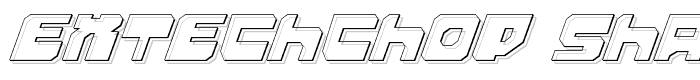 Extechchop Shadow font